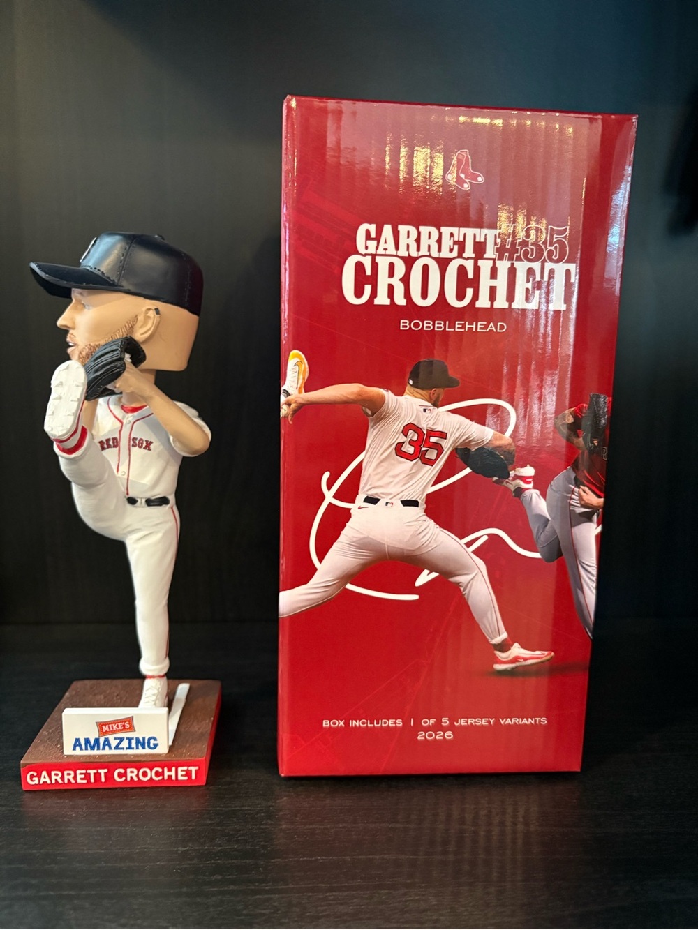 Garrett Crochet Boston Red Sox Bobblehead - White & Red